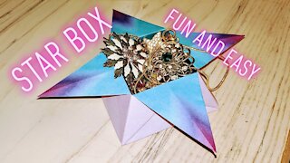Simple and Cute Origami Star Box