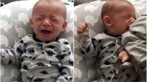 Dad Has an Idea to Make Baby Stop Crying