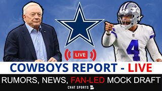 Cowboys News, Jerry Jones Wants To Trade Up, Dez Bryant Return Rumors & Cowboys Mock Draft