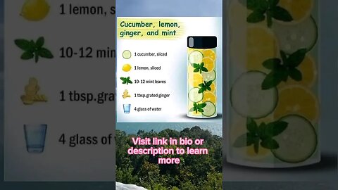 Revitalize Your Day with the Ultimate Cucumber Lemon Ginger Mint Smoothie #Shorts