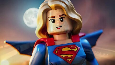 Cute Supergirl Lego Minifigure