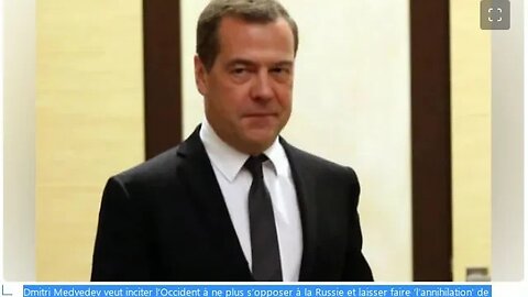 Dmitri Medvedev veut inciter l’Occident à ne plus s’opposer à la Russie .....