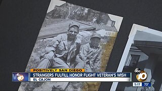 Strangers fulfill San Diego veteran's wish ahead of Honor Flight