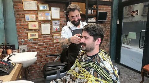 💈 Haircut at the ChuckMuck HD 4K #relaxbro #istanbul #barbershop #asmr