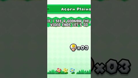 If I See A Goomba The Video Ends #shorts #supermario #challenge