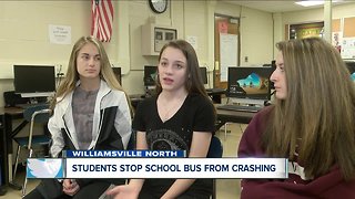 Williamsville North students save school bus from crashing