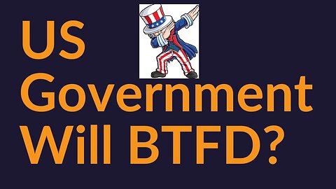 US Government Will BTFD?