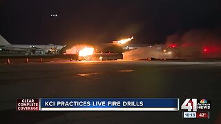 KCFD trains to battle aircraft fires at KCI