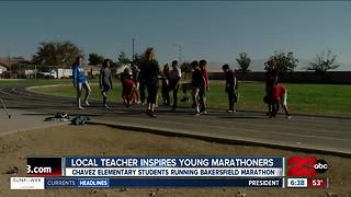 Local teacher inspires young marathoners