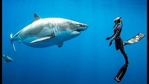 Ocean— Ramsey and @ Great White Shark🤳