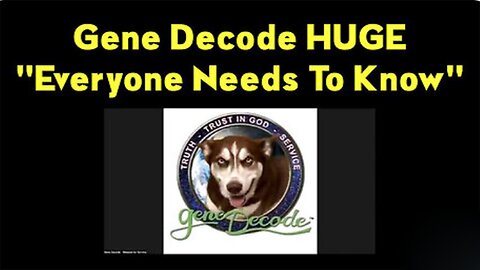 Gene Decode HUGE Intel 12/16/23: "Everyone Needs To Know"