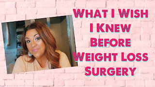 What I Wish I Knew Before Weight Loss Surgery/ My Best Advice #wls #vsg
