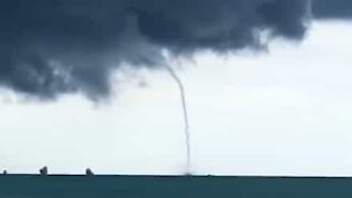 Massive waterspout caught on camera