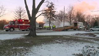 Video: Vermilion house explodes after driver hits gas meter