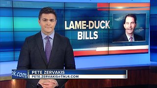 Gov. Walker discusses lame-duck bills