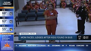 Mom faces judge after kids found in bus