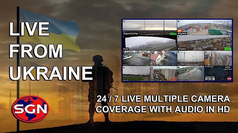Live from Ukraine - 24/7 Multiple Live Camera Views with Audio in HD May 5 2023 Day