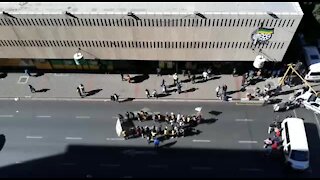SOUTH AFRICA - South Africa - Johannesburg - 04 June 2019 - ANCyl protest outside Luthuli House causes traffic chaos (video) (N8R)