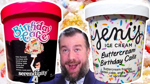 Jeni's and Serendipity Birthday Cake Ice Cream Showdown | Buttercream Birthday Cake