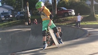 A Kid Misses A Jump And Takes A Skateboard To The Groin