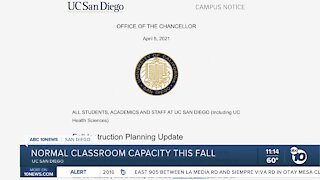 UCSD returns to normal classroom capacity in fall