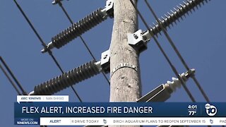 Flex alert, increased fire danger
