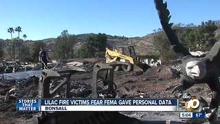 Lilac Fire victims fear FEMA gave personal data