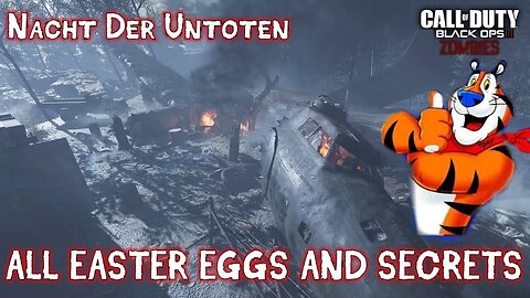 NACHT DER UNTOTEN - ALL EASTER EGGS AND SECRETS WALKTHROUGH (Black Ops 3 Zombies Chronicles)