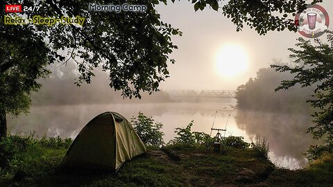 🔴☀️ 🦗 Morning Camp: Serene Sounds of Nature for a Refreshing Start to Your Day