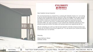 Until AG intervention, Celebrity Homes contracts prohibited negative reviews