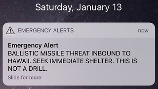 Hawaii Got An Alert For An Inbound Ballistic Missile — But It Was Fake