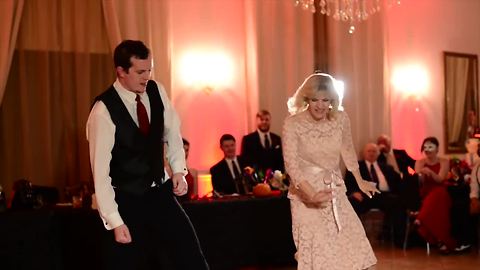 Groom And His Mom Dance To A Mashup At Wedding