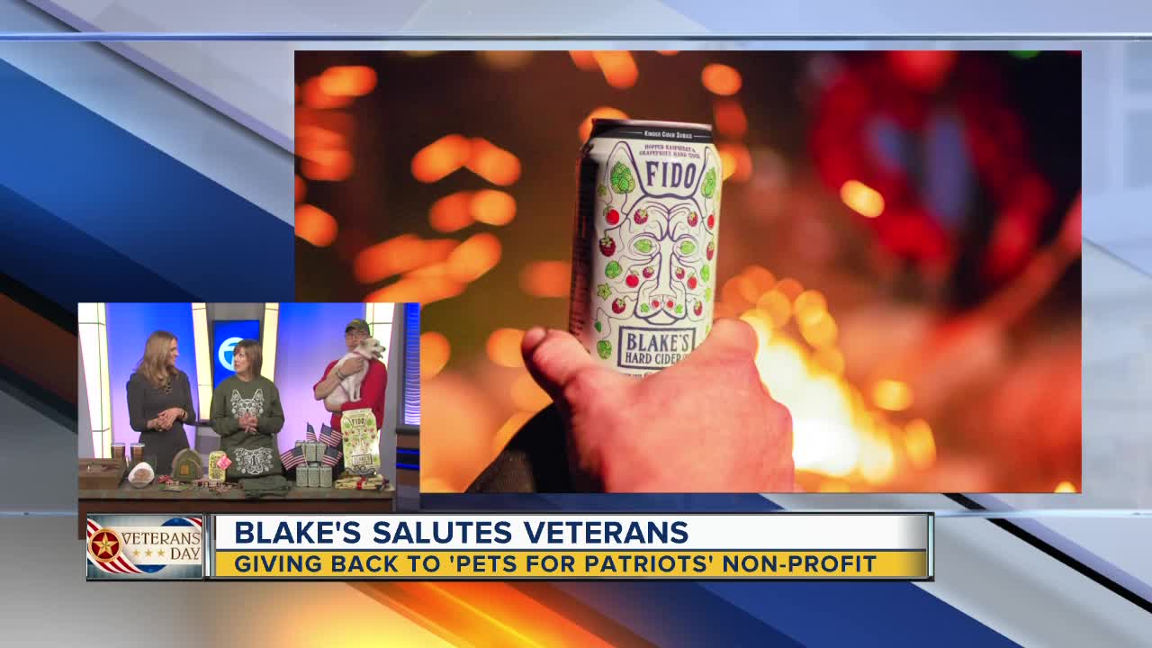 Blake's salutes veterans on Monday by supporting Pets for Patriots