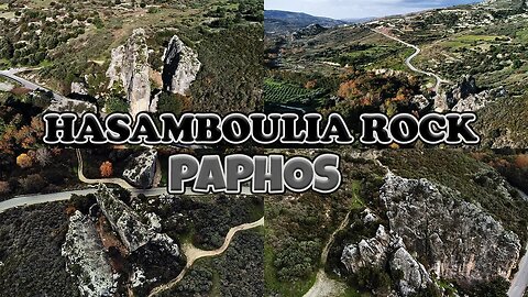 Soaring Over Hasamboulia Rock Paphos Cyprus with Drone