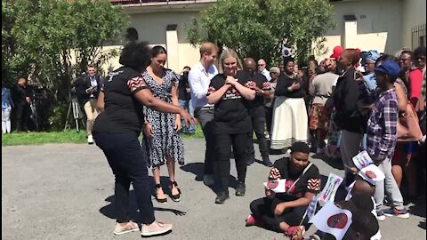UPDATE 2 - Harry and Meghan visit Cape Town's Nyanga Township (SPr)
