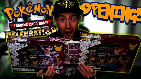 BIG Pokemon TCG Christmas OPENING (Charizard & Dark Sylveon Celebrations + Fusion Strike Blister)