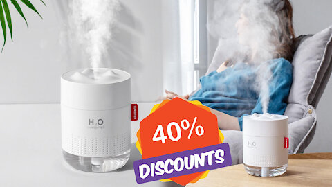 SMARTDEVIL-mountain mist humidifier, continuous spray modes, 500ml night light function