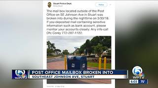 Mail stolen from mail box outside Stuart post office