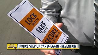 Clearwater Police step up efforts to prevent car break-ins; 80% of burglarized cars are unlocked