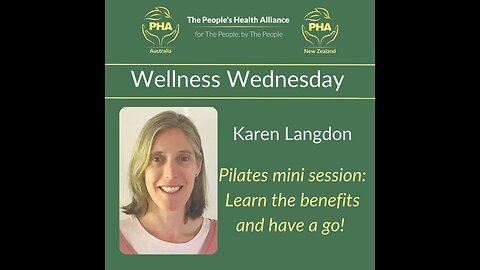 Wellness Wednesday with Karen Langdon Pilates mini session