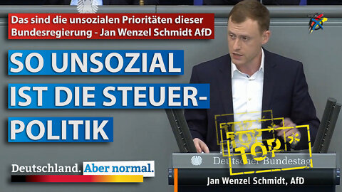 Das sind die unsozialen Prioritäten dieser Bundesregierung - Jan Wenzel Schmidt AfD