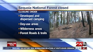 Sequoia National Forest closed due to conditions