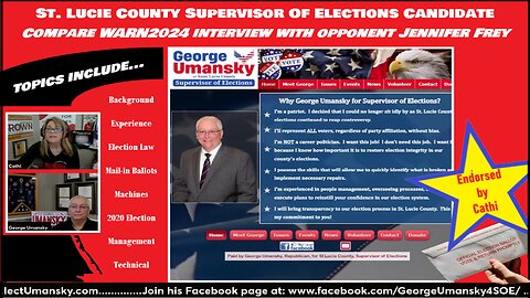 George Umansky - St. Lucie County FL Candidate Supervisor of Elections