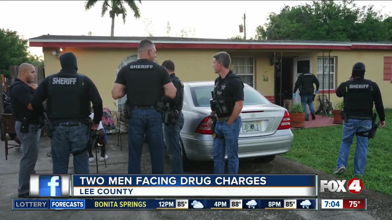 Two men facing drug charges after Fort Myers drug raidt