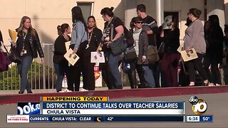 Chula Vista Elementary School District teachers continue push for better pay, no class size increase