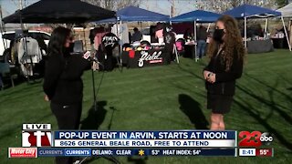 Pop-up vendor event in Arvin, starts at noon