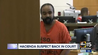 Hacienda sex assault suspect back in court Tuesday