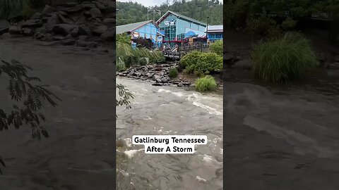 High Waters In Gatlinburg Tennessee After A Storm