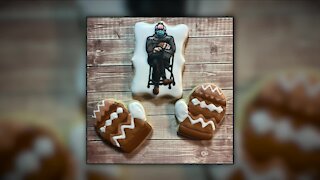 North Canton bakery selling meme-inspired Bernie Sanders cookies