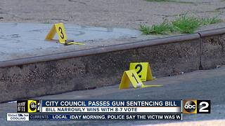 Amended handgun sentencing bill passes Baltimore City Council